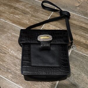 Brighton One World crocodile Crossbody soft leather Purse